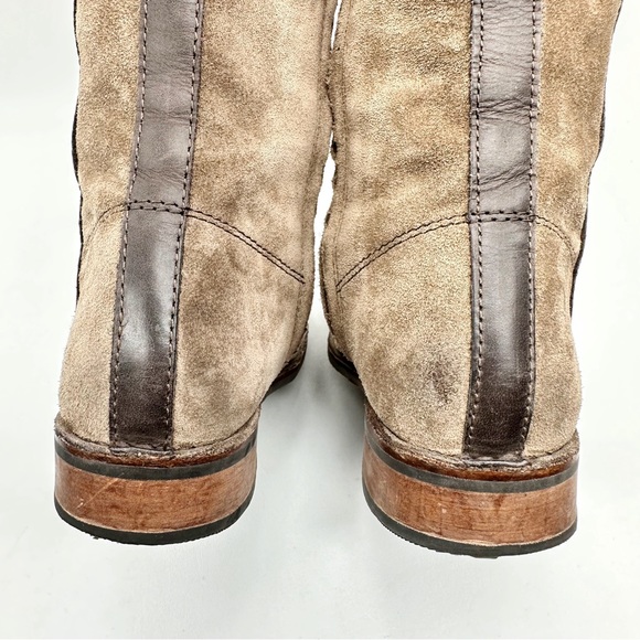 Bussola Sevilla Taupe Tall Leather Suede Riding Boots SZ 36 - Picture 6 of 10